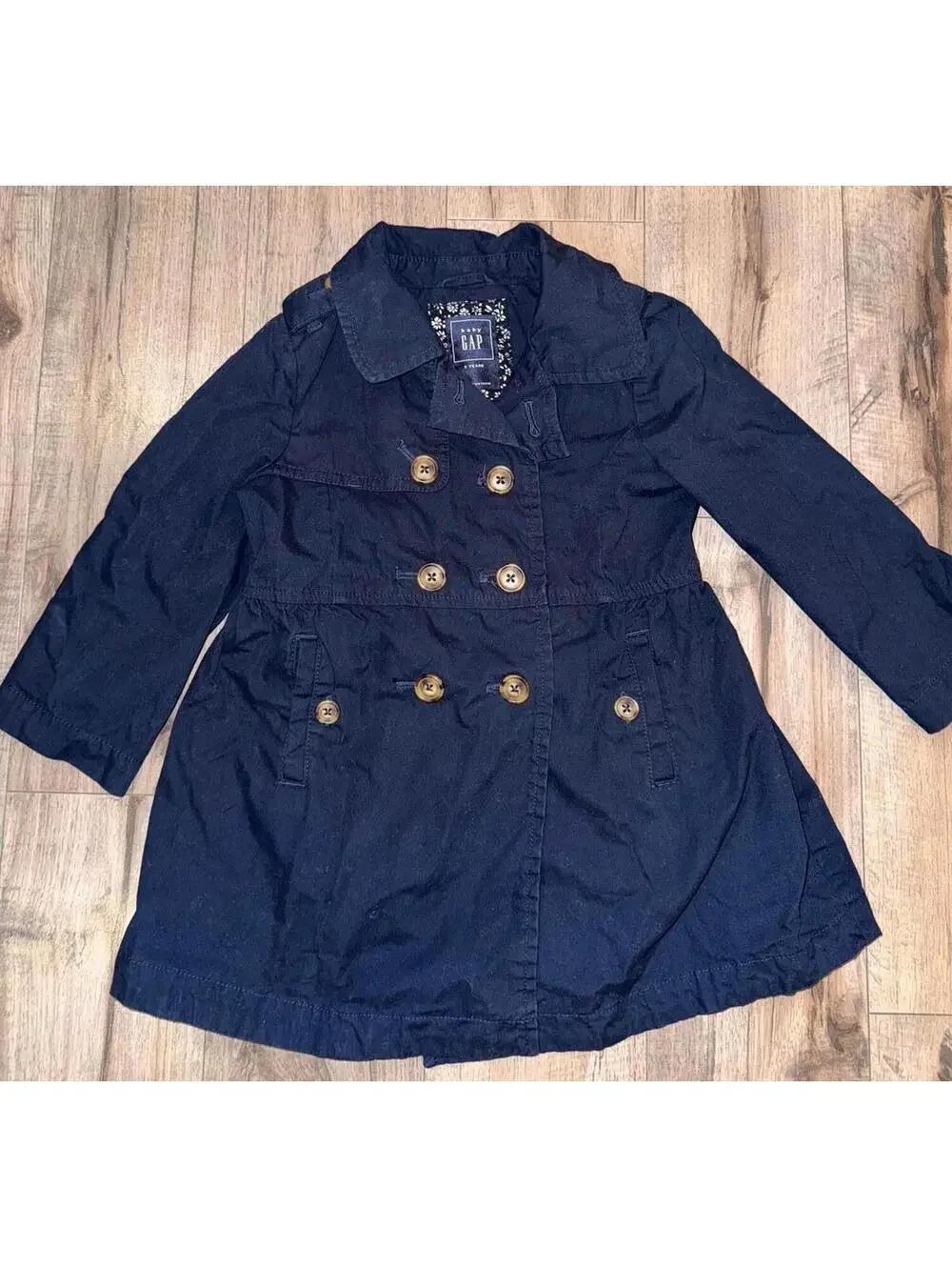 Girls 3T Peacoat Gap Kids‎ Navy Dress Coat Church Wedding Easter Button Dressy
